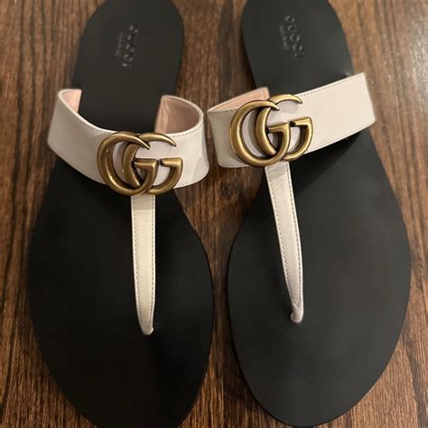 gucci marmont espadrille sandals|gucci marmont leather thong sandals.